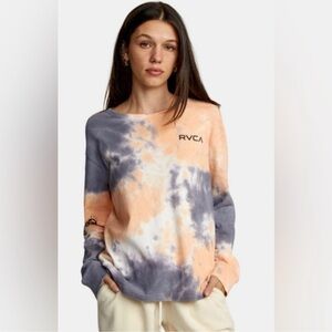 RVCA Tie-Dye long sleeve tee XS nwt